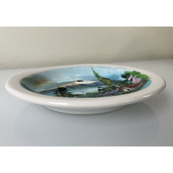 Hand Painted Mountain Scene Plate, Santa Anita Mexico, Home Decor, 6.5” - Picture 8 of 12
